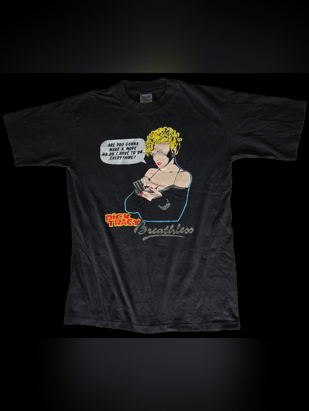 Vintage 1990 Dick Tracy Madonna "Breathless" T-Shirt - Men's XL
